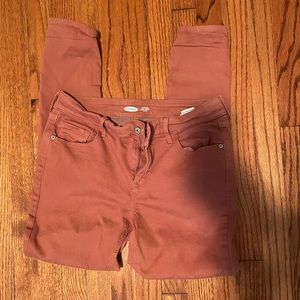 Old Navy burnt orange skinny jeans
